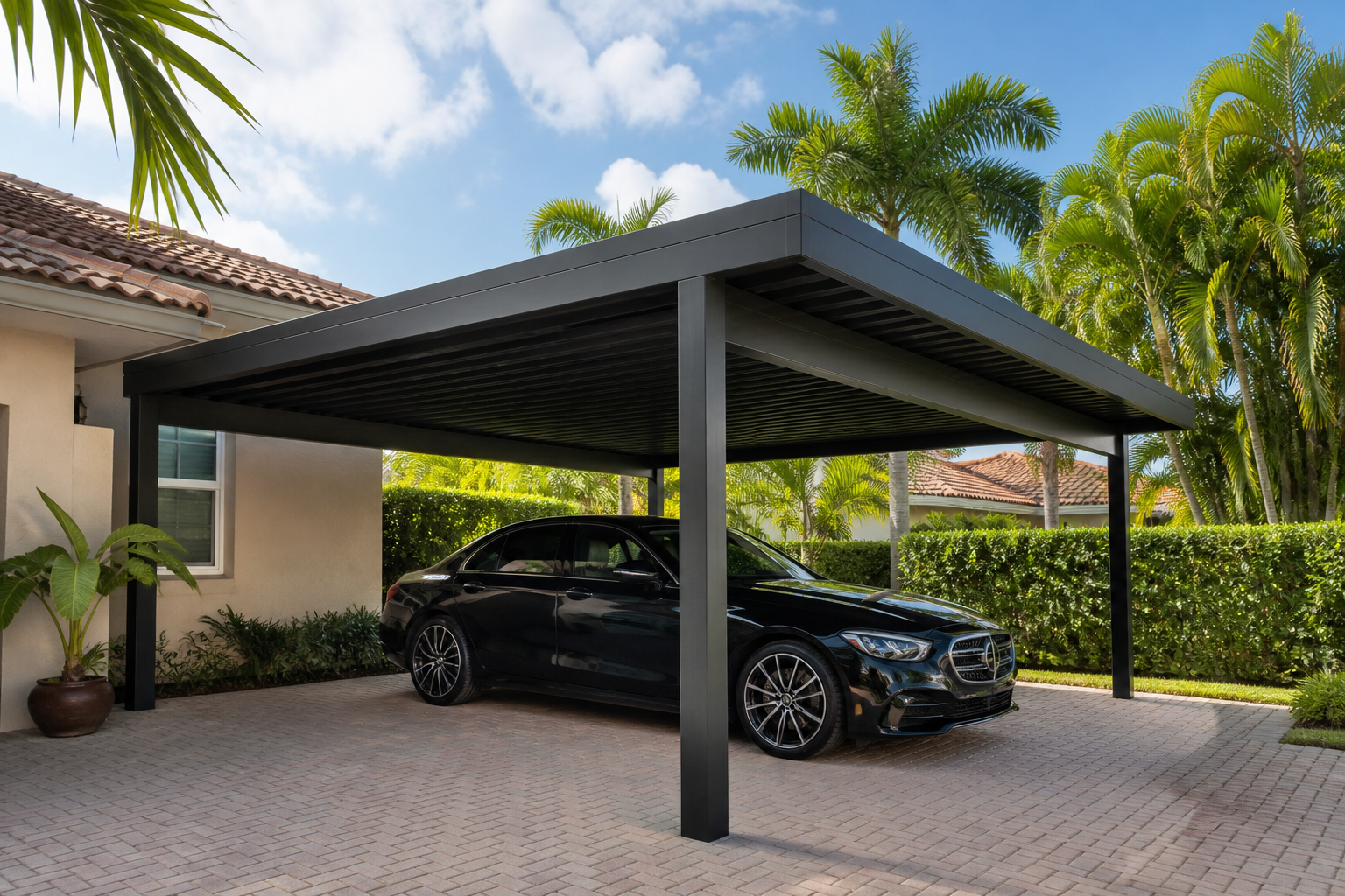Freestanding carport example