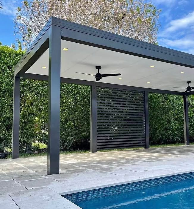 Completed Easy Pergola outdoor structure